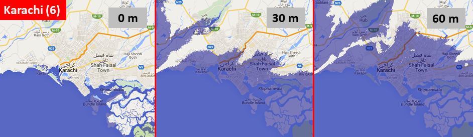 Sea level, Karachi