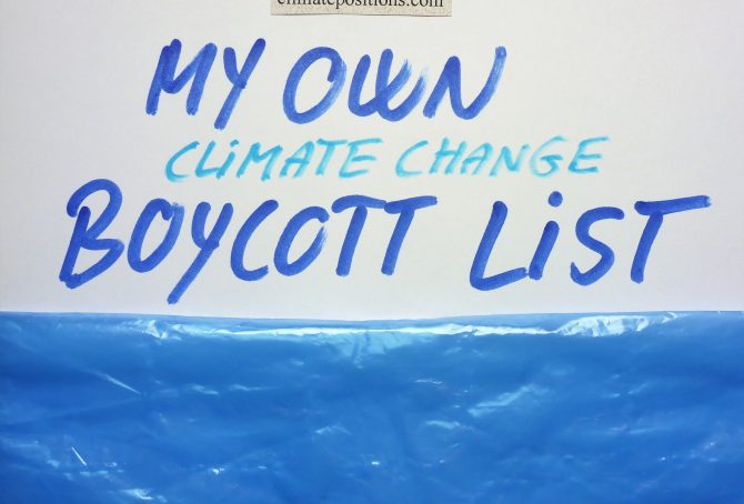 My own climate change boycott country-list