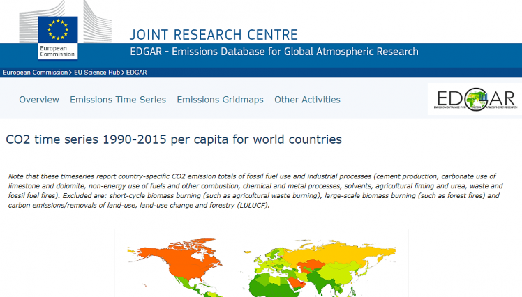 EDGAR - The Emissions Database for Global Atmospheric Research